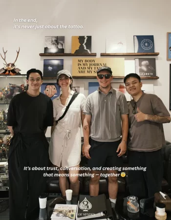 8 3 of Spades Hanoi Tattoo Studio