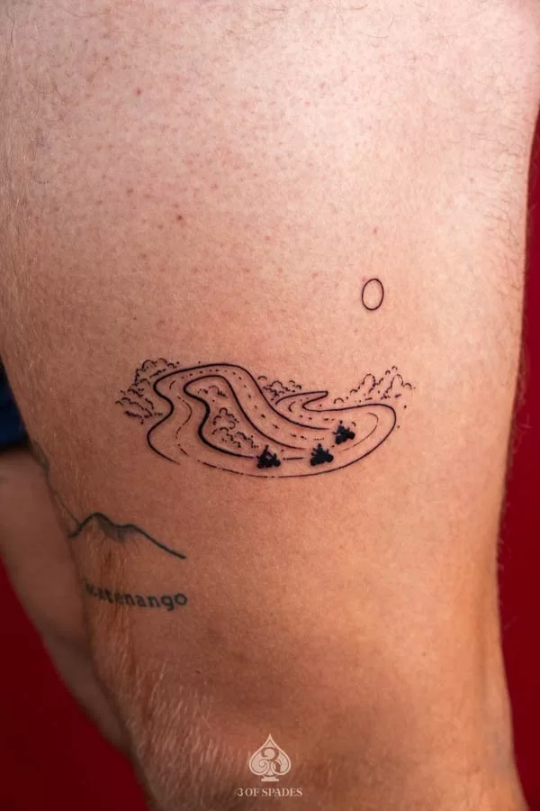 Coordinates & Route Tattoo