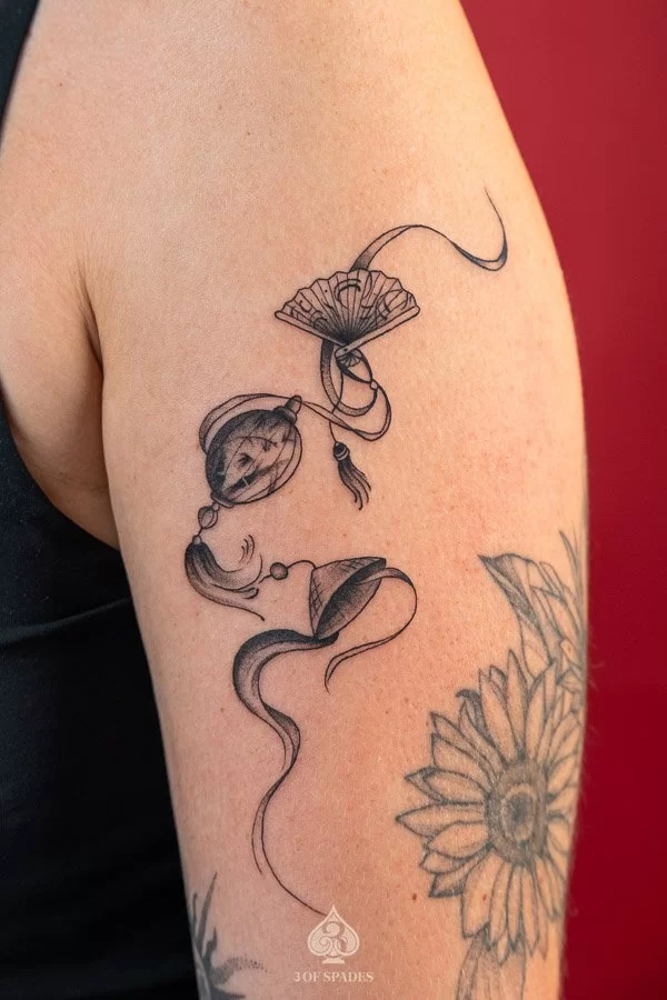 Stamps Lantern And Fan