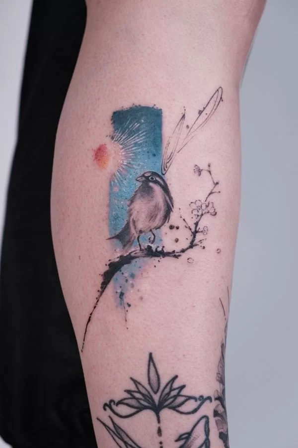 Abstract Colour Bird 2