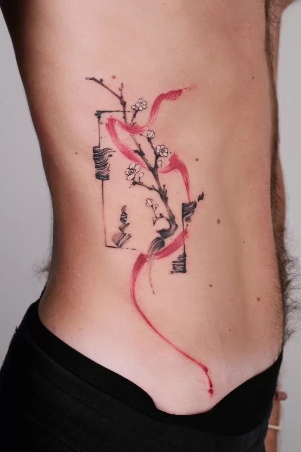 Abstract Ribb Tattoo 2