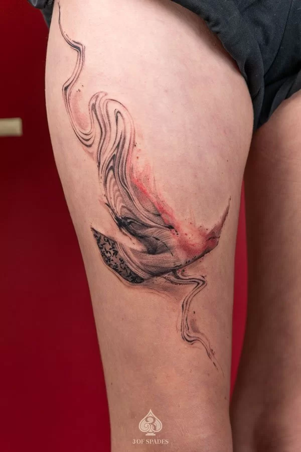 Abstract Boat Tattoo