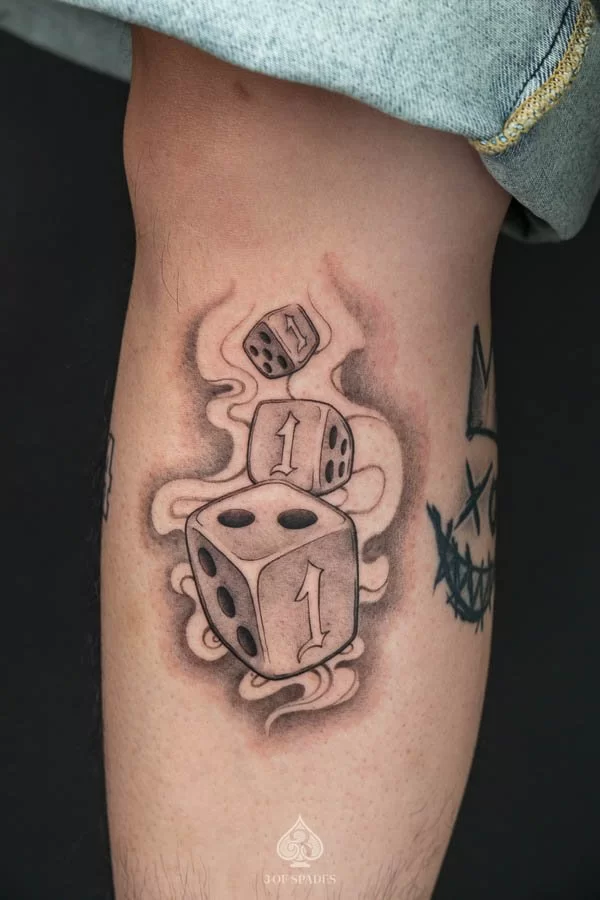 Roll The Dice Blackwork