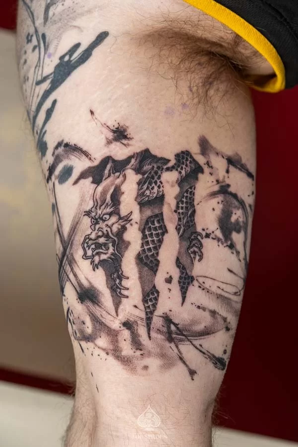 Brushstroke Monster Dragon