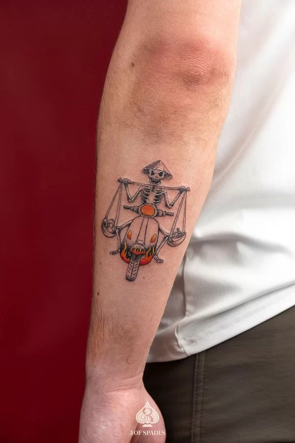 Traditional Skeleton Bike