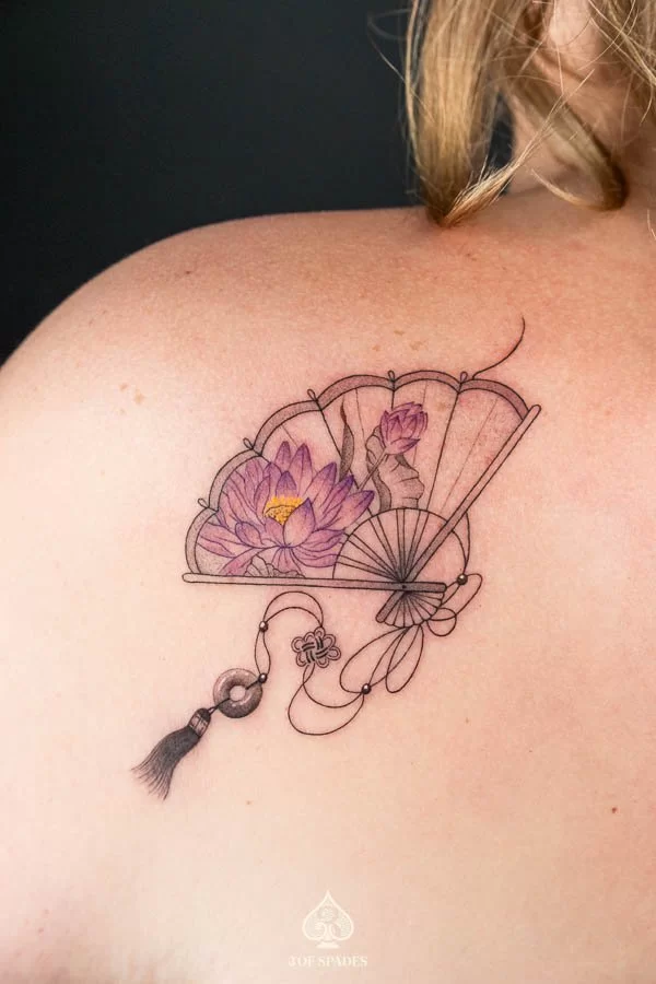 Vietnamese Fan Tattoo
