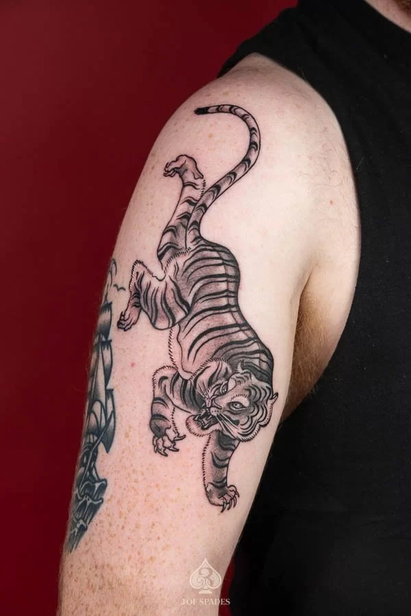 Blackwork Neotrad Tiger