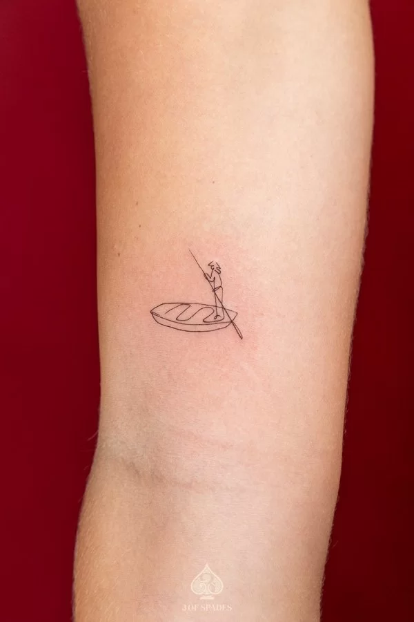 Matched Boat Tattoo
