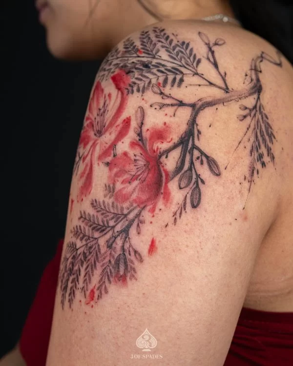 Abstract Flower Fern