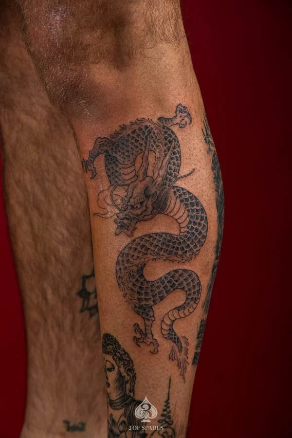 Dragon Tattoo Shin