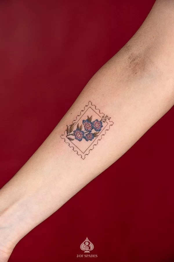 Colour Flower Stamp