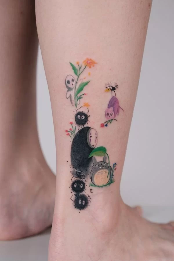 Colour Ghibli Tattoo