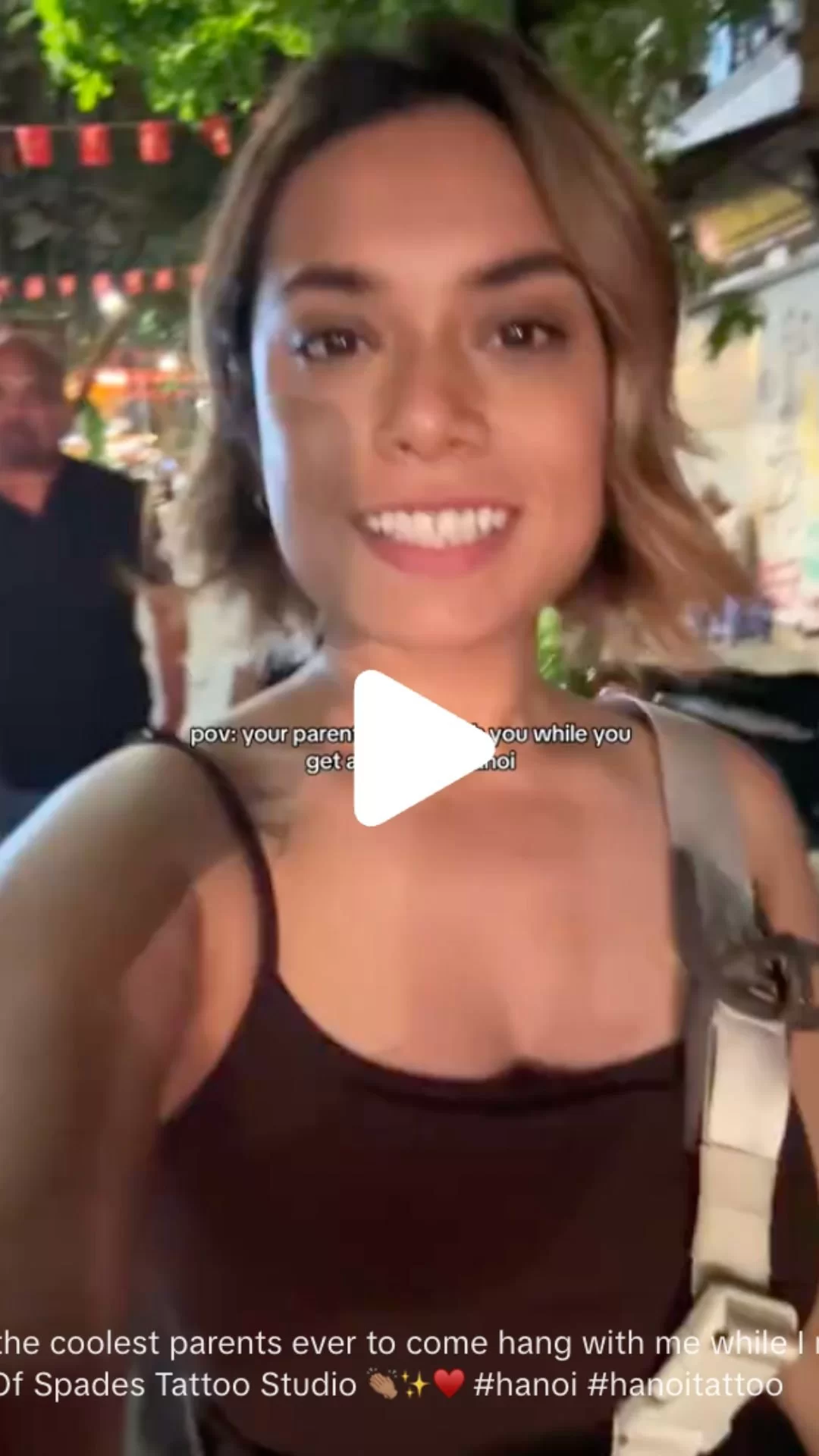 Tattoo session in Hanoi Old Quarter